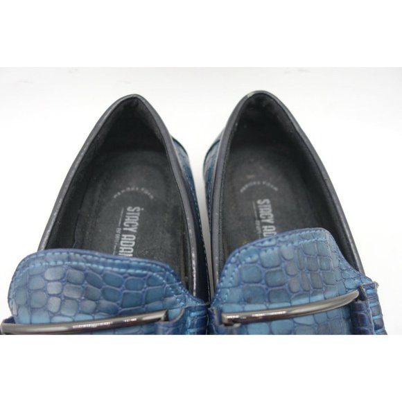 Stacy Adams Blue Alligator Print Slip On Driving Loafers Shoes Men\'s 7 M main image 10